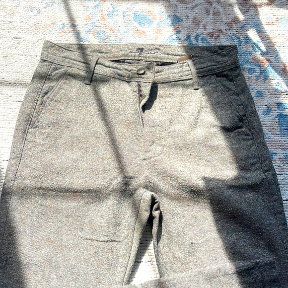 7 for all man kind trouser in a great texture for spring or fall - Picture 1 of 3